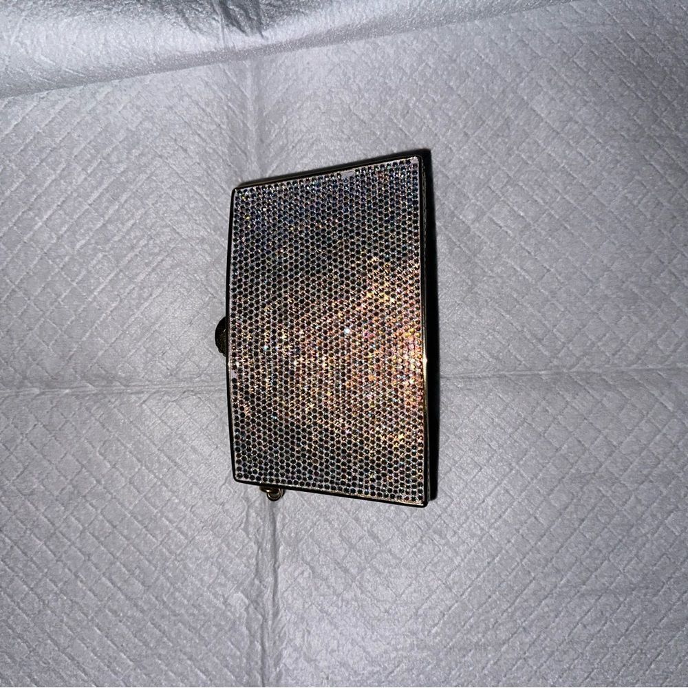 RARE JUDITH LEIBER SWAROVSKI CRYSTAL PAVE MINAUDIERE CLUTCH Vintage, collectors - Picture 4 of 17